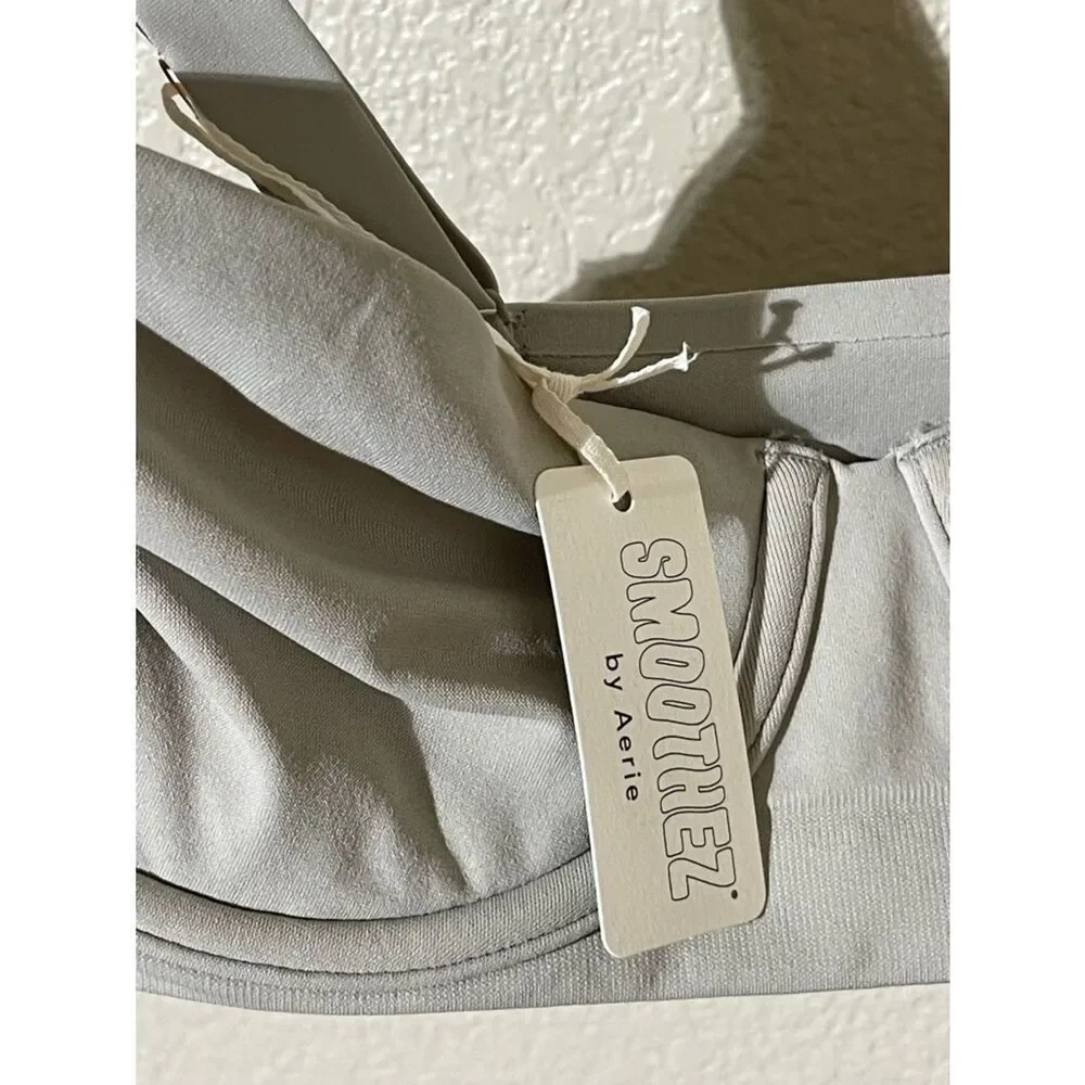 aerie Taupe Stretch Underwire Bralette
